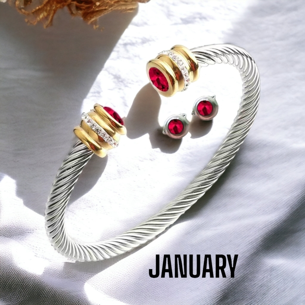 New! JANUARY birthstone  bracelet  - BTQ